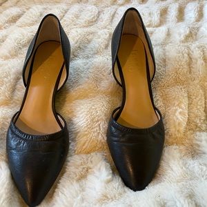 Franco Sarto pointy toe wedge Black